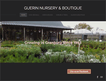 Tablet Screenshot of guerinnursery.com